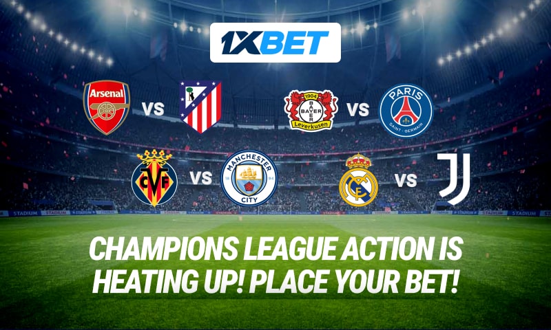 Champions League is back bet on the main matches of the week on 1xBet!