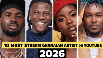 10 Most Streamed Ghanaian Artists on YouTube 2026