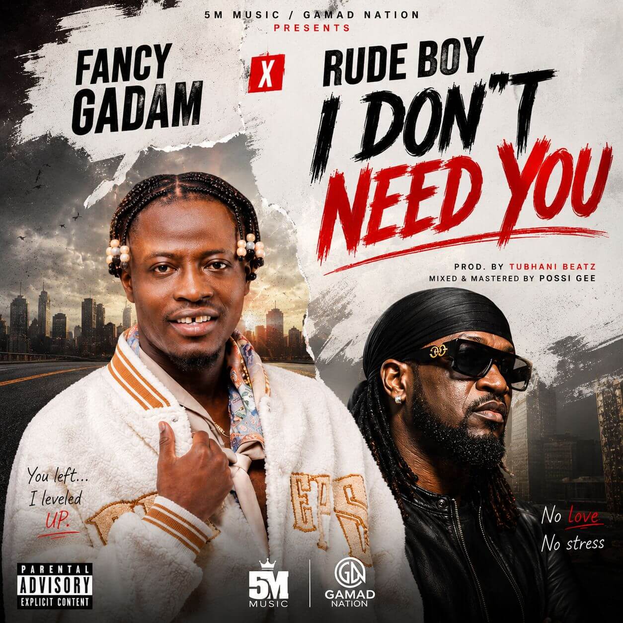 Fancy Gadam – I DON'T NEED YOU Ft. Rude Boy